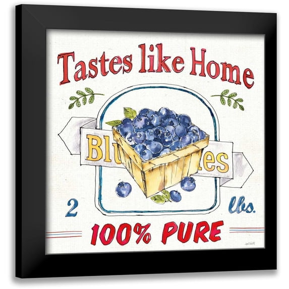 Tavoletti, Anne 20x20 Black Modern Framed Museum Art Print Titled - Fruit Stand IV