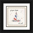 thumbnail image 1 of Tavoletti, Anne 20x20 Black Ornate Wood Framed with Double Matting Museum Art Print Titled - Coastal Buoys III, 1 of 4