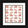 thumbnail image 1 of Tavoletti, Anne 20x20 Black Ornate Wood Framed with Double Matting Museum Art Print Titled - Fruit Stand Pattern IIA, 1 of 4
