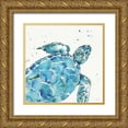 thumbnail image 1 of Tavoletti, Anne 20x20 Gold Ornate Wood Framed with Double Matting Museum Art Print Titled - Deep Sea IX, 1 of 4