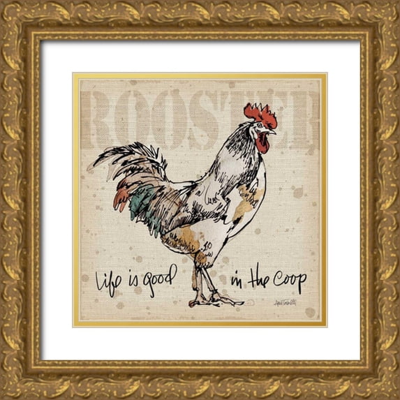Tavoletti, Anne 20x20 Gold Ornate Wood Framed with Double Matting Museum Art Print Titled - Farm Life III