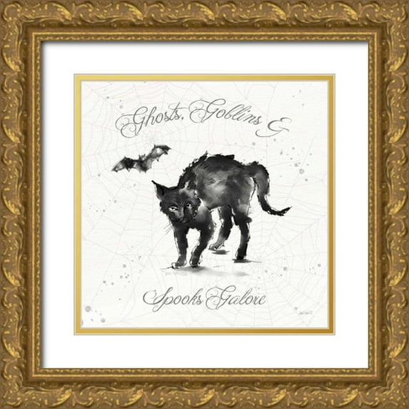 Tavoletti, Anne 20x20 Gold Ornate Wood Framed with Double Matting Museum Art Print Titled - Phantoms of the Night IX