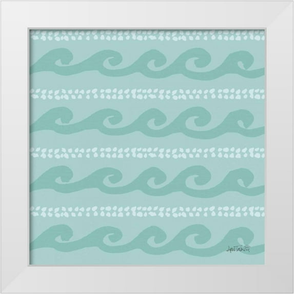 Tavoletti, Anne 20x20 White Modern Wood Framed Museum Art Print Titled - Deep Sea Step 02C