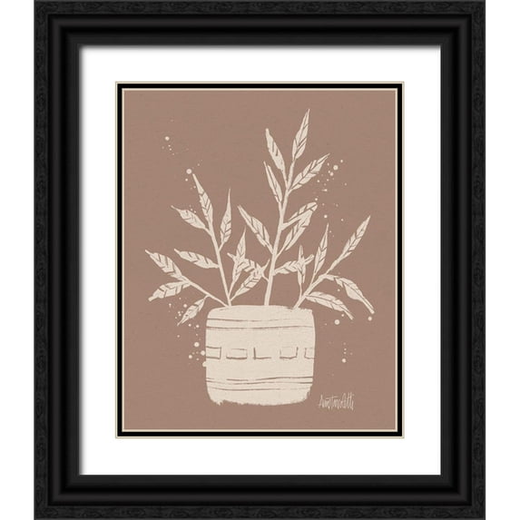 Tavoletti, Anne 20x24 Black Ornate Wood Framed with Double Matting Museum Art Print Titled - Dreamy Boho Botanical Sketches IX