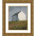 thumbnail image 1 of Tavoletti, Anne 20x24 Gold Ornate Wood Framed with Double Matting Museum Art Print Titled - White Barn I, 1 of 4