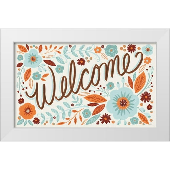 Tavoletti, Anne 24x16 White Modern Wood Framed Museum Art Print Titled - Welcome I