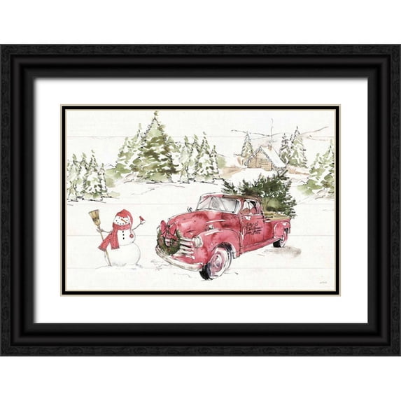 Tavoletti, Anne 24x17 Black Ornate Wood Framed with Double Matting Museum Art Print Titled - Soft Season I