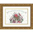 thumbnail image 1 of Tavoletti, Anne 24x17 Gold Ornate Wood Framed with Double Matting Museum Art Print Titled - Seasonal Charm I, 1 of 4
