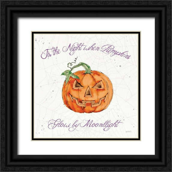 Tavoletti, Anne 26x26 Black Ornate Wood Framed with Double Matting Museum Art Print Titled - Phantoms of the Night III Color