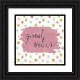 thumbnail image 1 of Tavoletti, Anne 26x26 Black Ornate Wood Framed with Double Matting Museum Art Print Titled - Soft Deco IV, 1 of 4