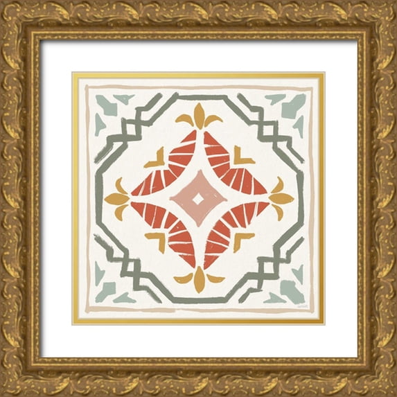 Tavoletti, Anne 26x26 Gold Ornate Wood Framed with Double Matting Museum Art Print Titled - Autumn Tones XIII
