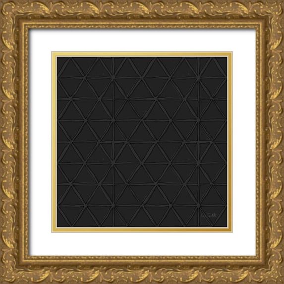 Tavoletti, Anne 26x26 Gold Ornate Wood Framed with Double Matting Museum Art Print Titled - Chic Accents Pattern VF