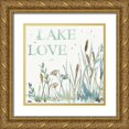 thumbnail image 1 of Tavoletti, Anne 26x26 Gold Ornate Wood Framed with Double Matting Museum Art Print Titled - Lakehouse VI, 1 of 4
