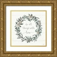 thumbnail image 1 of Tavoletti, Anne 26x26 Gold Ornate Wood Framed with Double Matting Museum Art Print Titled - Modern Farmhouse VI, 1 of 4