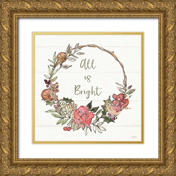 Tavoletti, Anne 26x26 Gold Ornate Wood Framed with Double Matting Museum Art Print Titled - Soft Season IV