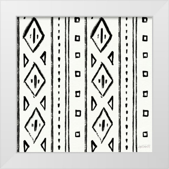 Tavoletti, Anne 26x26 White Modern Wood Framed Museum Art Print Titled - Botanical Sketches Pattern IIA