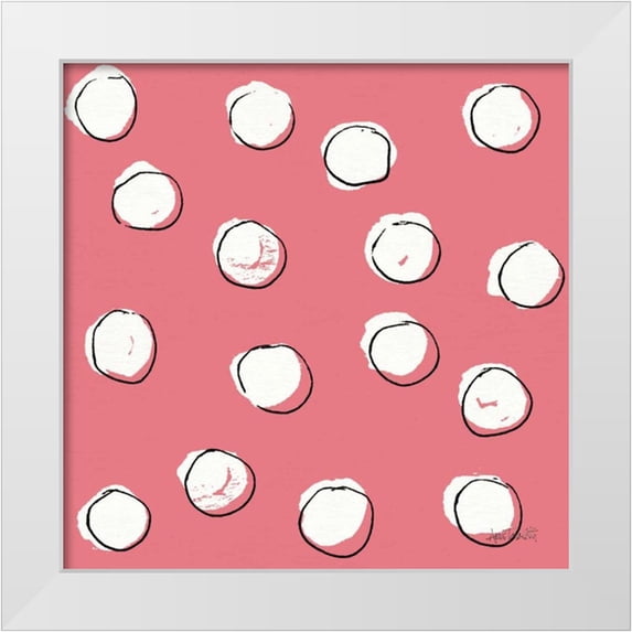Tavoletti, Anne 26x26 White Modern Wood Framed Museum Art Print Titled - Chic Accents Pattern VIID