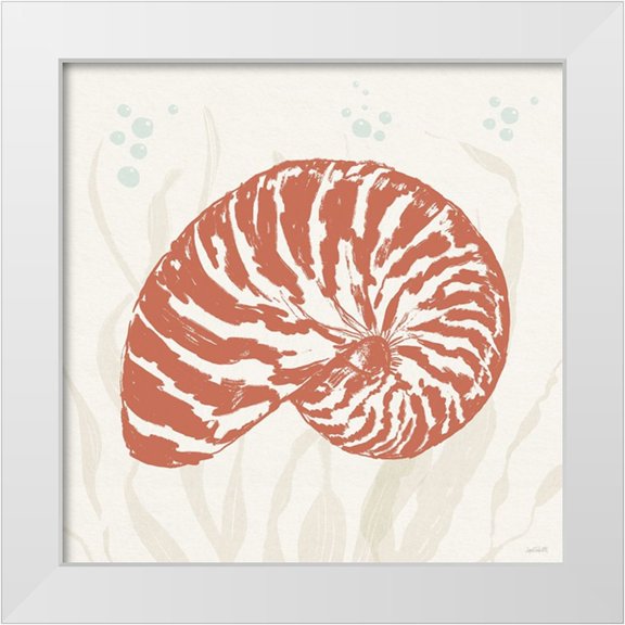 Tavoletti, Anne 26x26 White Modern Wood Framed Museum Art Print Titled - Seaside Style X