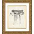 thumbnail image 1 of Tavoletti, Anne 26x32 Gold Ornate Wood Framed with Double Matting Museum Art Print Titled - Museum Sketches V Off White, 1 of 4