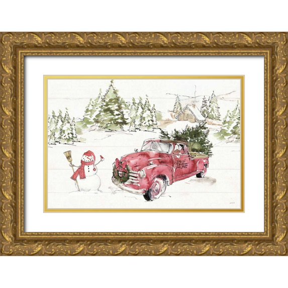 Tavoletti, Anne 32x23 Gold Ornate Wood Framed with Double Matting Museum Art Print Titled - Soft Season I