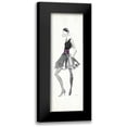 thumbnail image 1 of Tavoletti, Anne 7x14 Black Modern Framed Museum Art Print Titled - Purple Flair I, 1 of 5