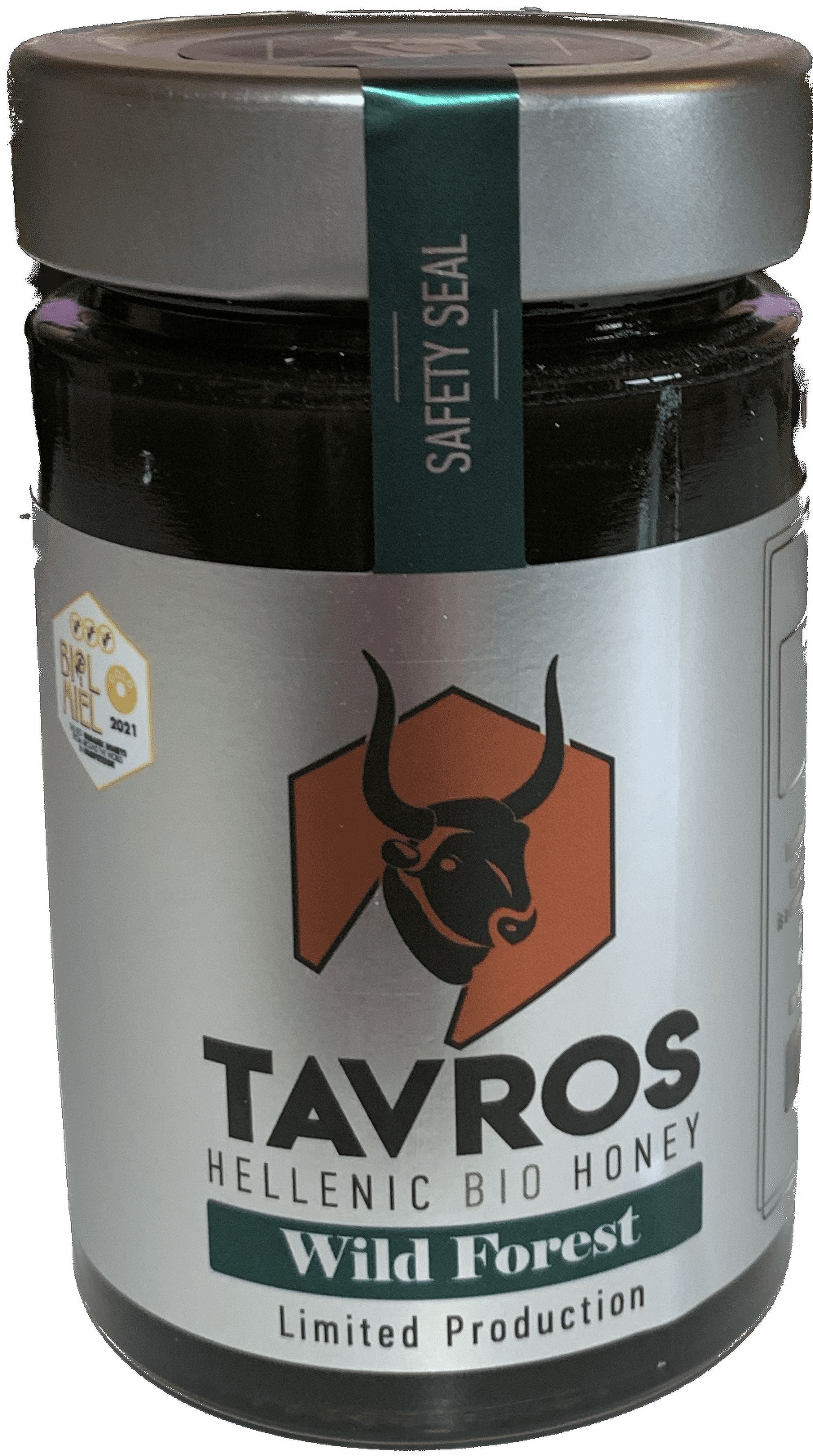 Tavros, Wild Forrest. Premium Organic Honey, Unprocessed 100% Raw (Wild Oak, Heather, Chestnut) A True Superfood. (280gr/9.87oz)