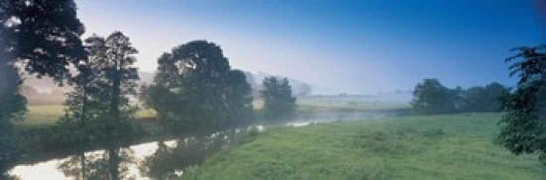 Taw River near Barnstaple N Devon England Canvas Art - Panoramic Images (18 x 6)