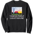 Tawas Point Lighthouse Up North Michigan Lake Huron Graphic Sweatshirt ...