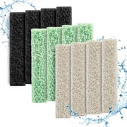 Tawatiler 12 Count Mixed Pack Filter Pads for Aqueon QuietFlow LED PRO Model 20 and 75