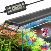 Tawatiler 14W Auto On Off LED Aquarium Light,Full Spectrum Fish Tank Light with LCD Monitor,24/7 Lighting Cycle,7 Colors,Adjustable Timer,IP68 Waterproof,3 Modes for 12"-18" Freshwater Planted Tank