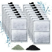 Tawatiler 15 Pack PF-L Filter Cartridges for Top Fin Silenstream PF20, PF30, PF40 and PF75 Power Filters, Remplacement Aquarium Carbon Cartridge with Zeolite