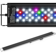 Tawatiler 36W LED Aquarium Light,Fish Tank Light with Extendable Bracket and Timer Auto On/Off, Adjustable Brightness & DIY Mode,3 Colors for Planted Tank