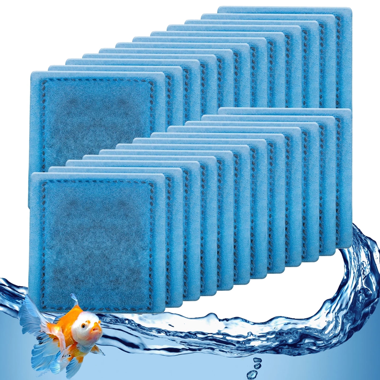 Tawatiler 6/9/12/16/24 Pack EZ-Change #3 Fish Tank Filter Cartridge for Aqua-Teach 20-40 & 30-60 Power Filter,24 Pack