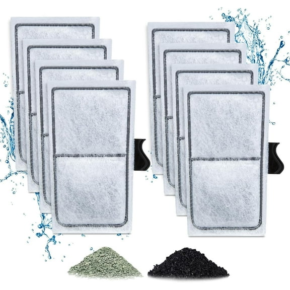 Tawatiler 8 Pack Filter Cartridges for Top Fin Filter, Replacement Filter Cartridges for TOP FIN EF-S Element and BF5 BETTAFLO