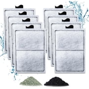 Tawatiler 8 Pack PF-L Filter Cartridges for Top Fin Silenstream PF20, PF30, PF40 and PF75 Power Filters, Remplacement Aquarium Carbon Cartridge with Zeolite