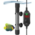 thumbnail image 1 of Tawatiler Aquarium Heater 200W, Submersible Fish Tank Heater Super Short Aquarium Heater with LED Digital Display Thermostat for Freshwater and Saltwater Tank 20-40 Gallons, 1 of 7