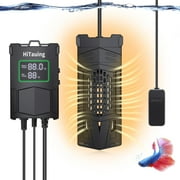 Tawatiler Aquarium Heater 300W/500W/800W/1000W,Fish Tank Heater with Smart IC Chip & PID System Controller,Independent Temp Sensing Probe, Accurate Temp Control Heater for Saltwater and Freshwater