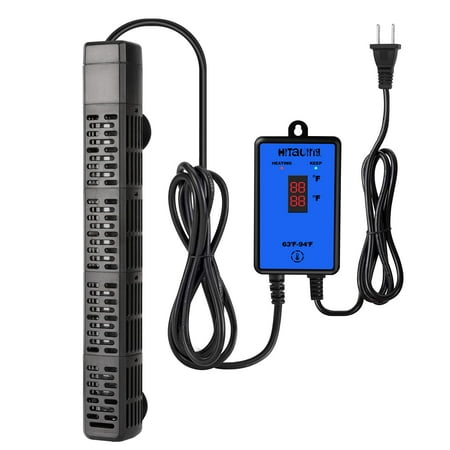 Tawatiler Aquarium Heater, 300W Fish Tank Heater with Leaving Water Automatically Stop Heating and Temperature Control System, Suitable for Saltwater and Freshwater