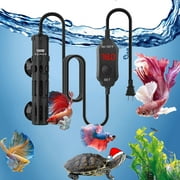 Tawatiler Aquarium Heaters, 100W Fish Tank Heaters with LED Digital Display, Adjustable Submersible Water Heaters with Over-Temperature Protection & Automatic Power-Off for 75-120 Gallon Fish Tanks