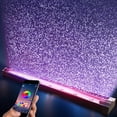 thumbnail image 1 of Tawatiler Submersible LED Aquarium Light with APP Remote Control, 9.3 inches Fish Tank Light with Air Bubble, 16 Million Colors, 12 Dynamic Effects, Music Sync, On/Off Date Timer Air Bubbler Light, 1 of 8