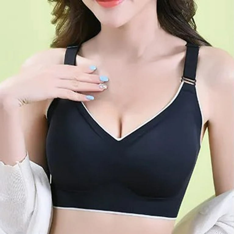 Tawop Butterfly Back Underwear Without Steel Ring And Mark Large Vest Bra  Half Bras For Women Strapless Push Up Lily 