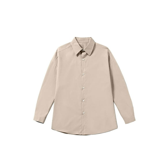 Tawop Button Up Shirt Men Work Long Sleeve Shirts ,Size 5XL