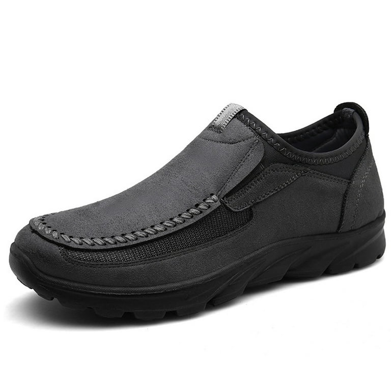 Tawop Dress Shoes Men Old Man Loafer Slip On Outdoor Everyday Mens