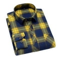 thumbnail image 1 of Tawop Flannel Shirts for Men Plaid Casual Long Sleeve Shirts Button-Up Shirts ,Size L, 1 of 4