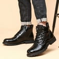 thumbnail image 1 of Tawop Girls Boots,Vintage Imitation Leather Men'S Boots Leather Shoes Fashionable Men'S Middle Top Boots Men Cow Girl Boots Women'S Boots, 1 of 9