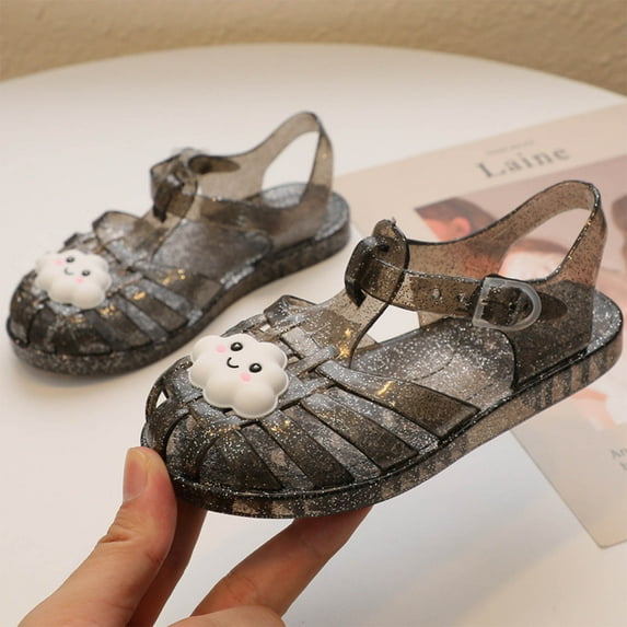 Tawop Girls Sandals Soft Sole Beach Princess Hollow Out Girl Sandals