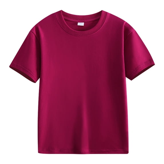 Tawop Girls Shirts Classic Short Sleeve Crewneck T Shirts (Toddler, Girls, Boys)