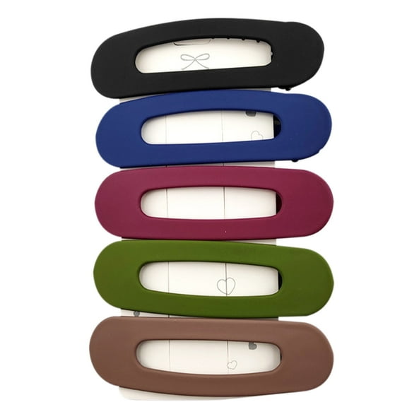 Tawop Hair Clips for Women Decorative Hair Clips,Multi-Color Colorful Hair Clips 5pcs Flat Hair Clips