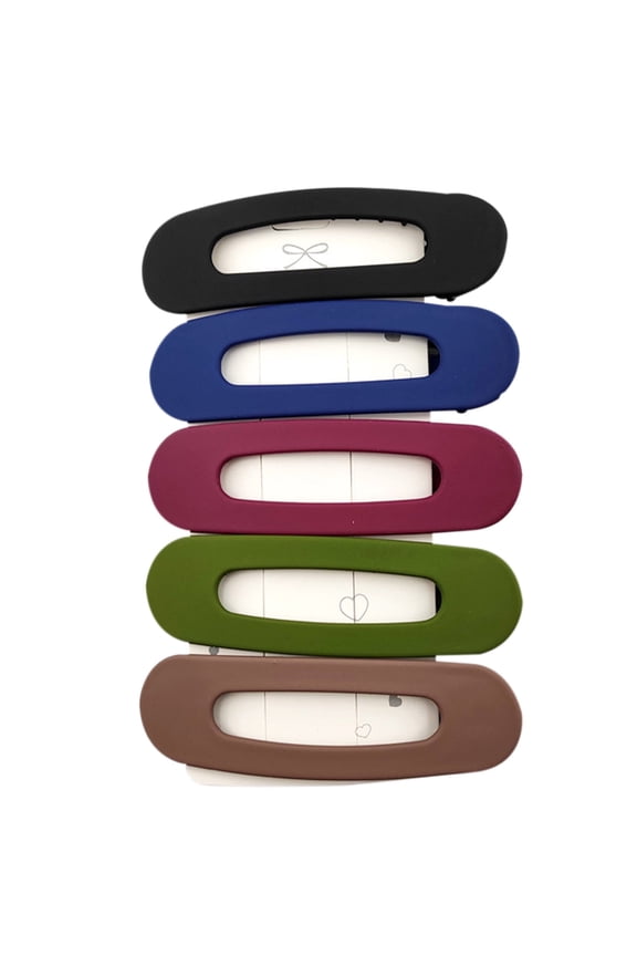 Hair Clips for Women Decorative Hair Clips,Multi-Color Colorful Hair Clips 5pcs Flat Hair Clips