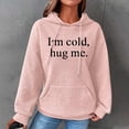 thumbnail image 1 of Tawop Hoodie Tops Womens Sweatshirts Crew Neck Long Sleeve Pullover Graphic Pink M, 1 of 4